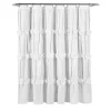 Darla White Floral Shower Curtain