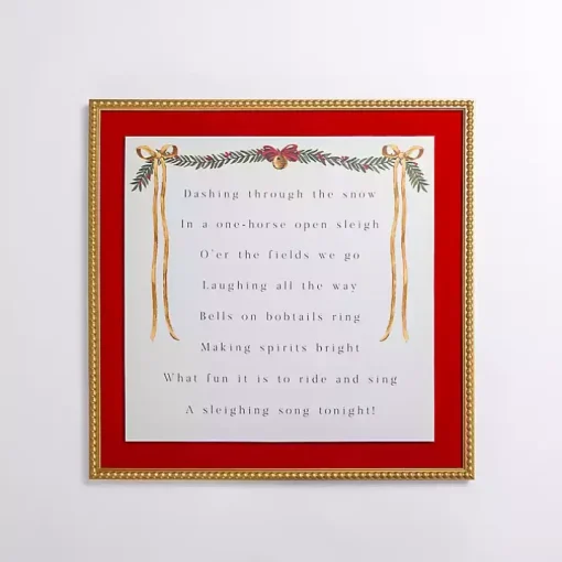 Dashing Through the Snow Velvet Framed Art Print