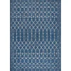 Davon Blue Moroccan Trellis Outdoor Rug, 8x10