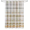 Decorative Stripe Tassel Shower Curtain
