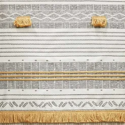 Decorative Stripe Tassel Shower Curtain