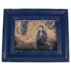 Distressed Navy Farmhouse Frame, 8x10