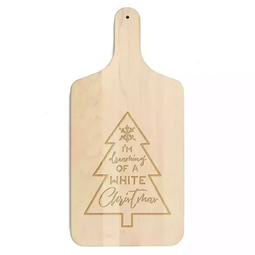 Dreaming of a White Christmas Cutting Board