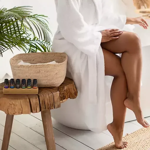 Essential Oil Variety Pack with Bamboo Holder