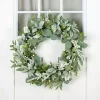 Eucalyptus with Lambs Ear and White Berry Wreath