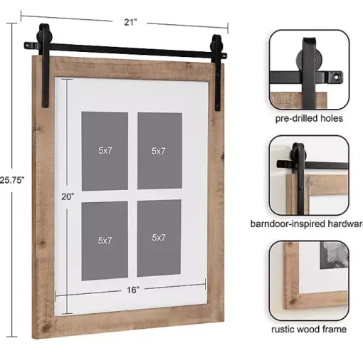 Farmhouse Wood and Metal Collage Frame