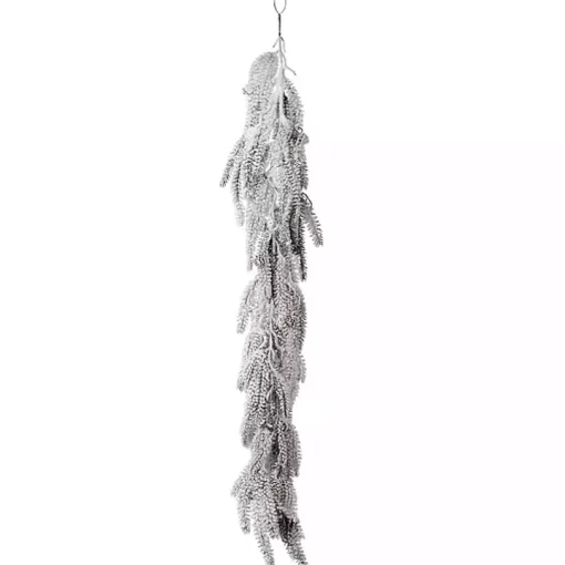 Flocked Weeping Noble Fir Garland
