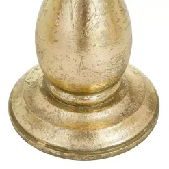 Gold Distressed Wood Candle Holders, Set of 3