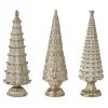 Golden Art Decor Cone Tabletop Trees, Set of 3