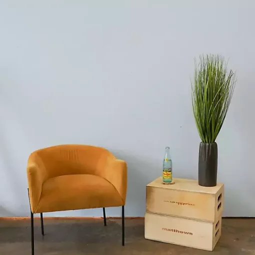 Grass Arrangement in Gunmetal Pot