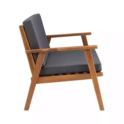 Gray Acacia Wood 4-pc. Outdoor Living Set