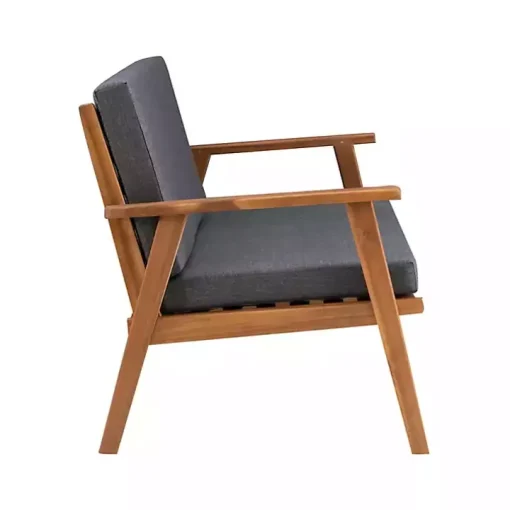 Gray Acacia Wood 4-pc. Outdoor Living Set