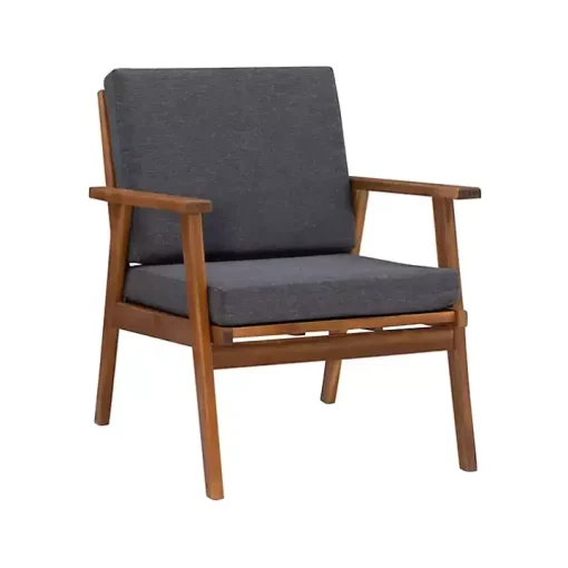 Gray Acacia Wood 4-pc. Outdoor Living Set
