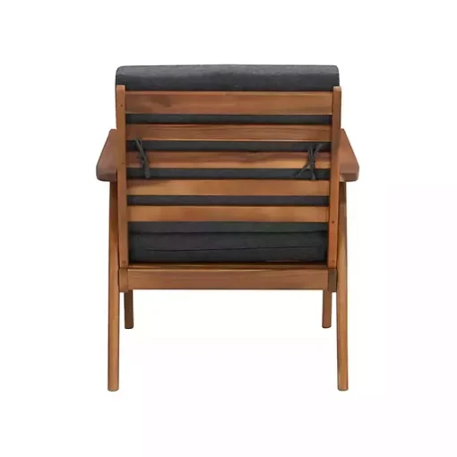 Gray Acacia Wood 4-pc. Outdoor Living Set