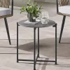 Gray Concrete Top Outdoor Cocktail Table