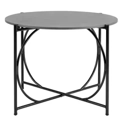Gray Concrete Top Outdoor Bistro Table