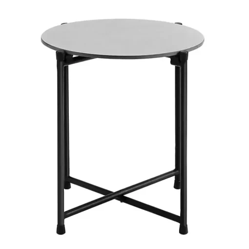 Gray Concrete Top Outdoor Cocktail Table