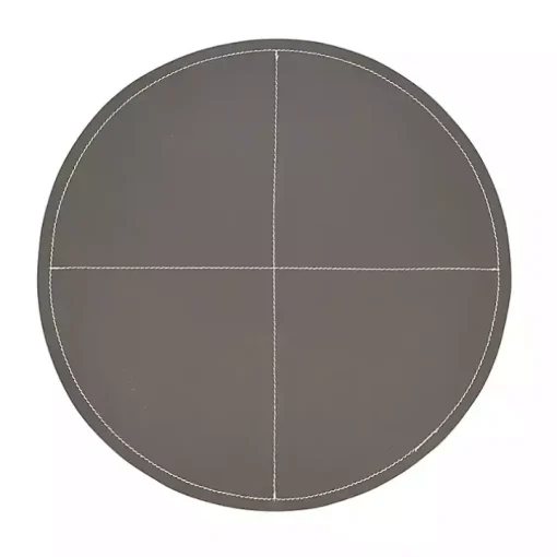 Gray Faux Leather Placemats, Set of 4