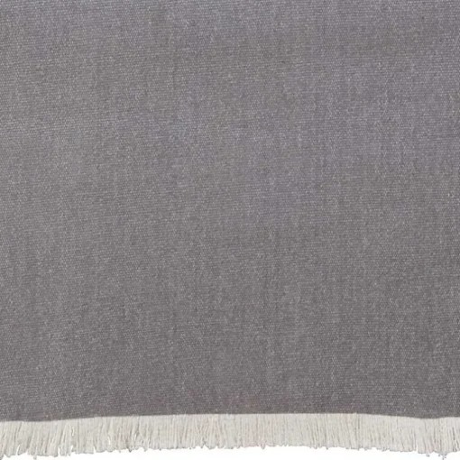 Gray Fringe Border Table Runner, 72 in.