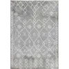Gray Geometric Area Rug, 5x8