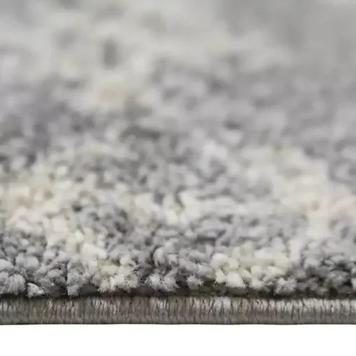 Gray Geometric Area Rug, 5x8
