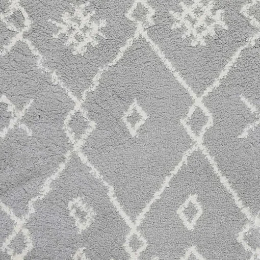 Gray Geometric Area Rug, 5x8