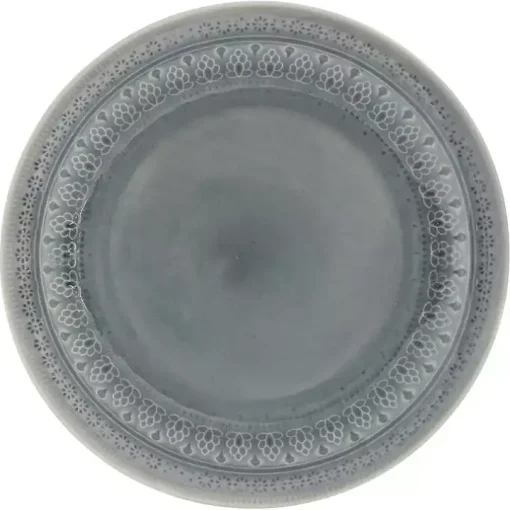 Gray Medallion 16-pc. Ceramic Dinnerware Set