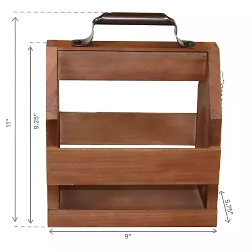 Green Bay Packers Wooden Condiment Caddy