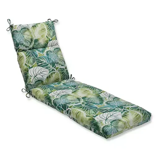 Green Lagoon Outdoor Chaise Cushion