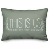 Green This Is Us Pillow