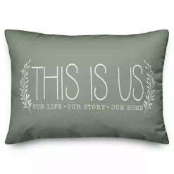 Green This Is Us Pillow