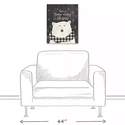 Have a Beary Merry Christmas Canvas Art Print