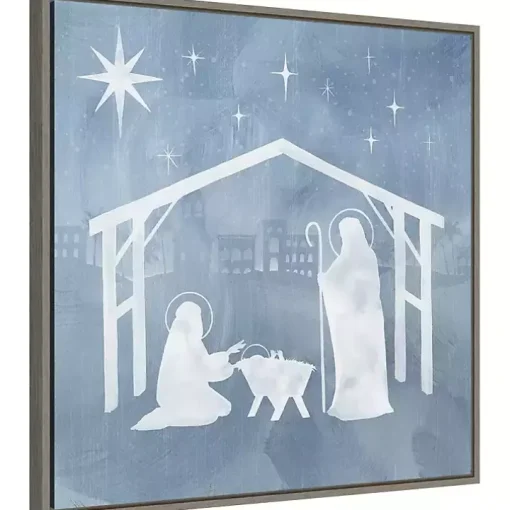 Holy Family Star Stable Framed Canvas Art Print