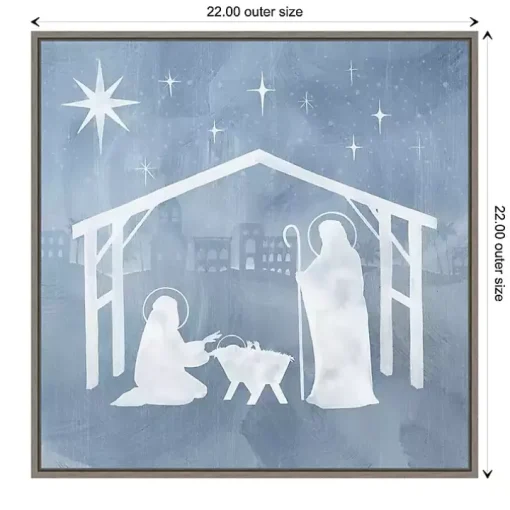 Holy Family Star Stable Framed Canvas Art Print