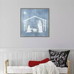Holy Family Star Stable Framed Canvas Art Print