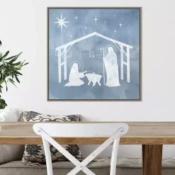 Holy Family Star Stable Framed Canvas Art Print