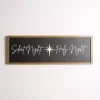 Holy Night Silent Night Canvas Wall Plaque