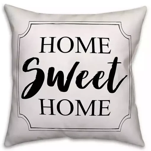 Home Sweet Home Outdoor Pillow