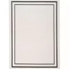 Ivory Bordered Indoor/Outdoor Area Rug, 6x9