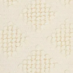 Ivory Woven Diamond Pillow