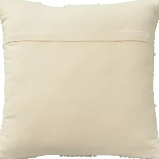 Ivory Woven Diamond Pillow