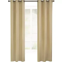 Khaki Room Darkening Curtain Panel Set, 95 in.