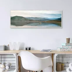Lake Harmony Framed Canvas Art Print