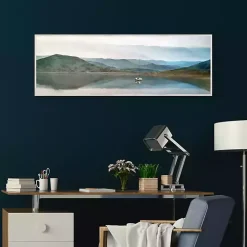 Lake Harmony Framed Canvas Art Print