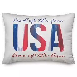 Land of the Free Indoor/Outdoor Lumbar Pillow