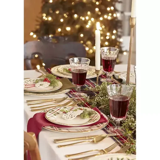 Lenox Holiday Plaid 12-pc. Dinnerware Set