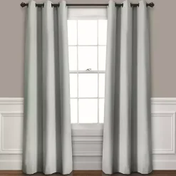Light Gray Blackout Curtain Panel Set, 108 in.