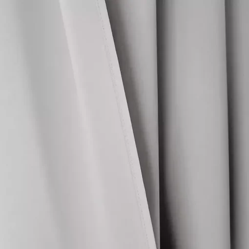Light Gray Knotted Curtain Panel Set, 84 in.