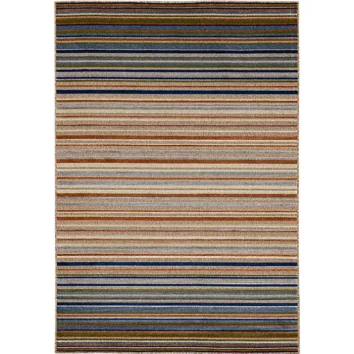 Linear Seaside Outdoor Area Rug, 9x12