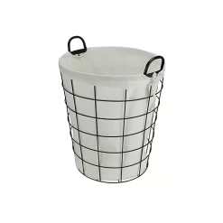 Lined Wire Basket with Handles